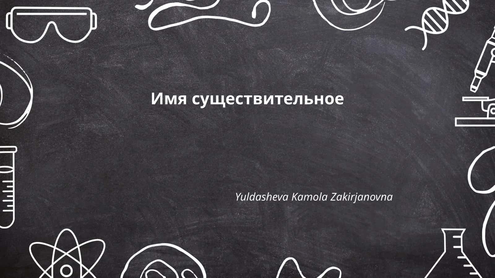 Склонение имён существительных 1