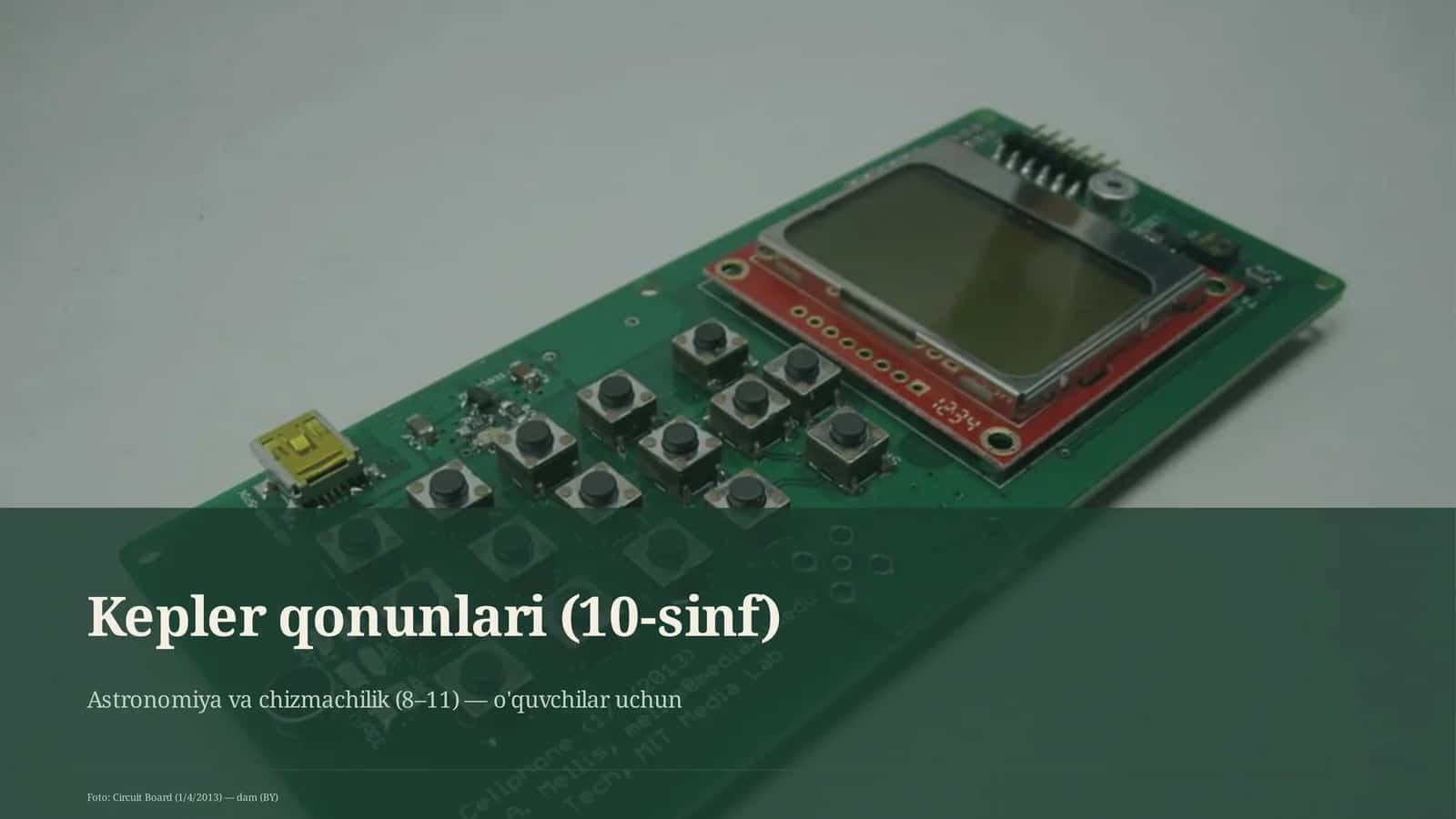 Kepler qonunlari (10-sinf) 1