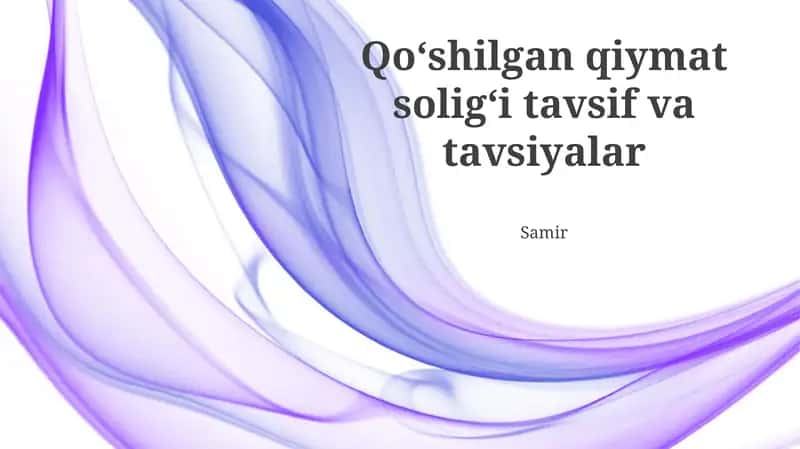 NDS mexanizmi va hisobi 1