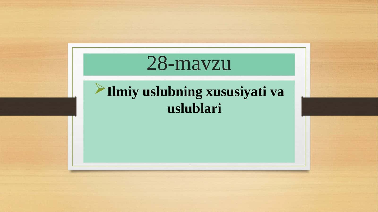 Ilmiy uslubning xususiyati va uslublari 1