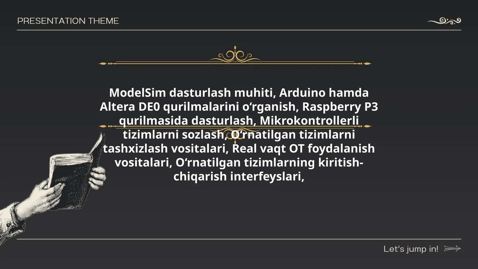ModelSim dasturlash muhiti, Arduino hamda Altera DE0 qurilmalarini o‘rganish, Raspberry P3 qurilmasida dasturlash 1