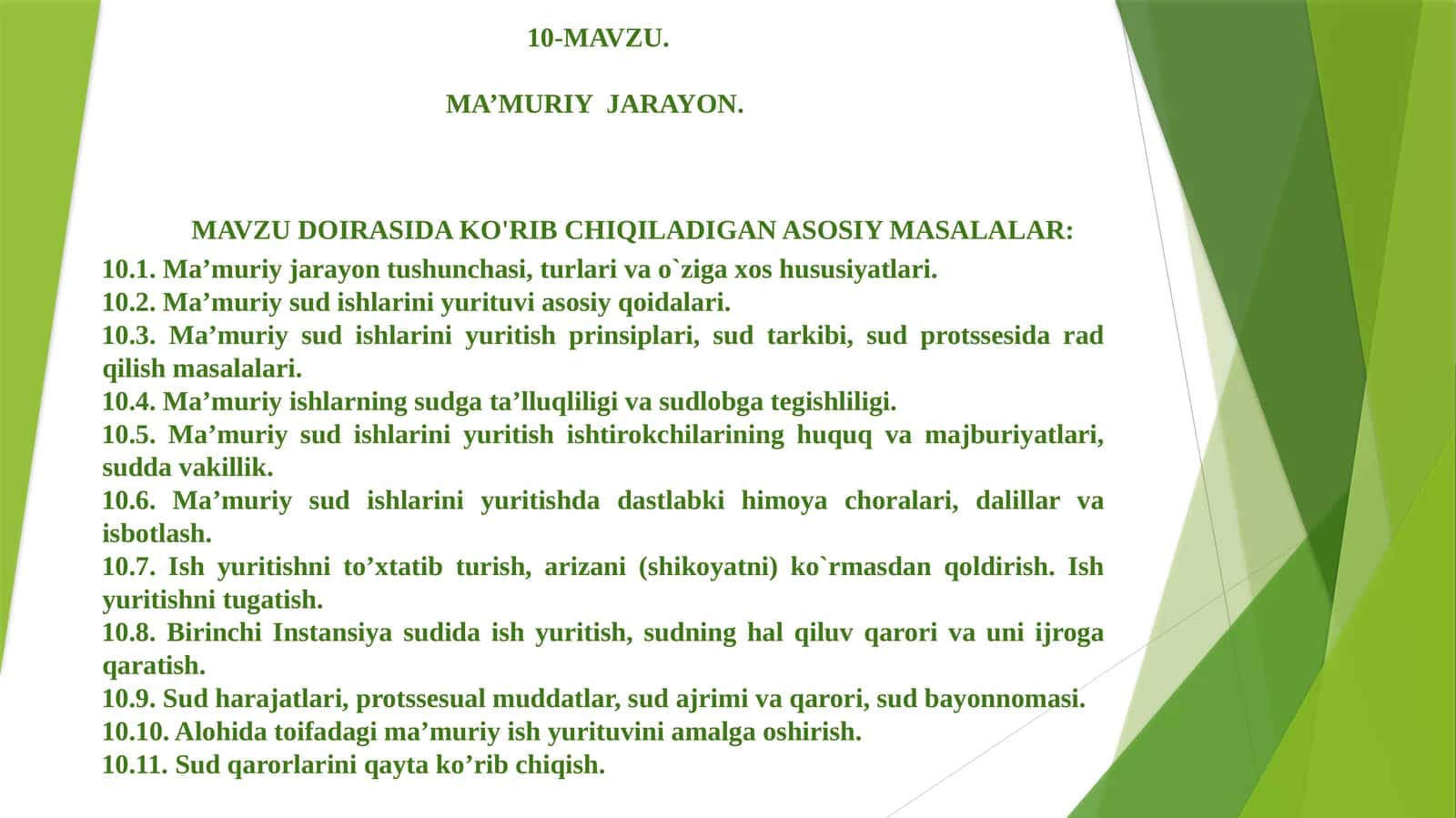 MA’MURIYJARAYON 1
