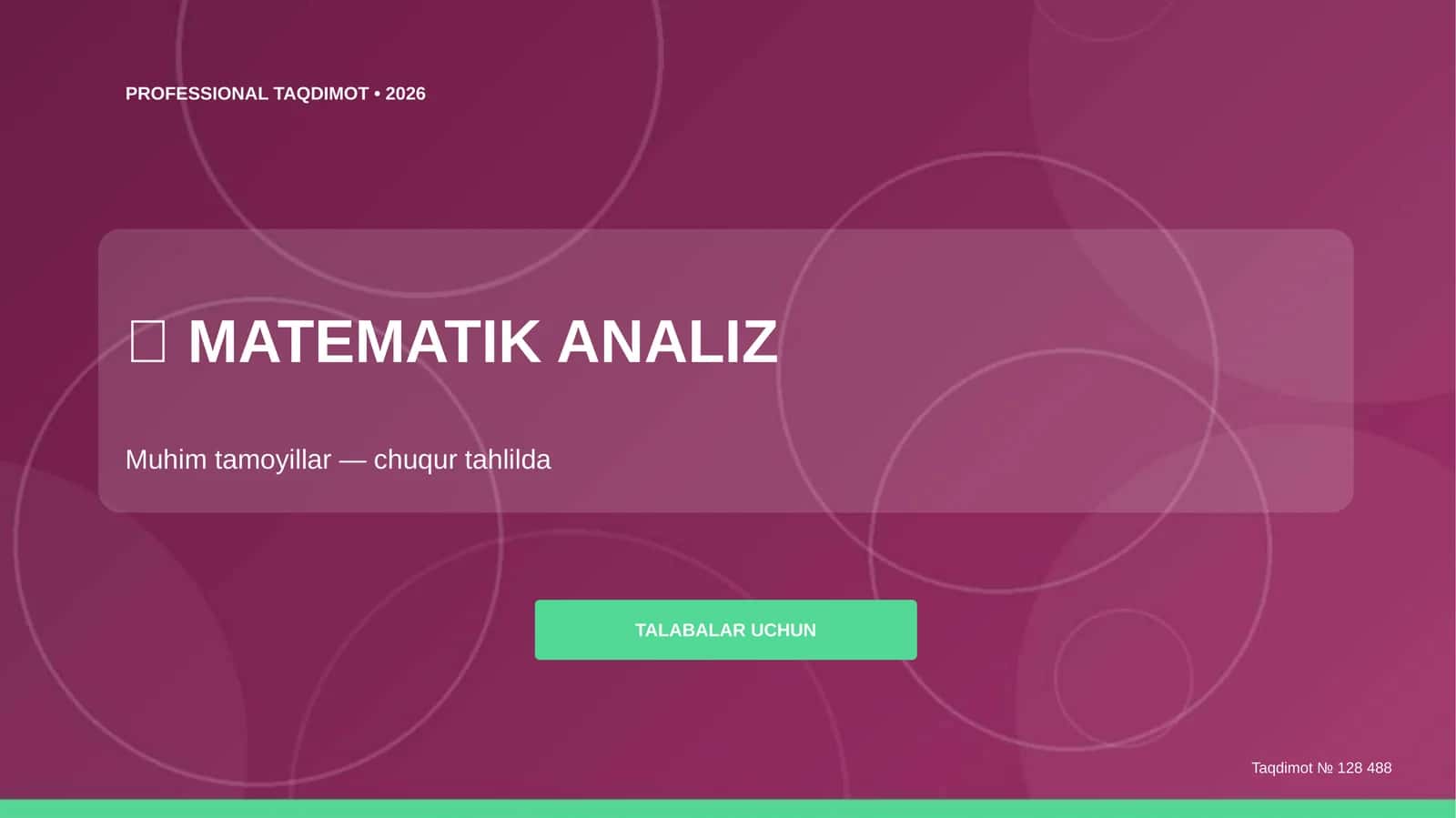 Matematik Analiz 1