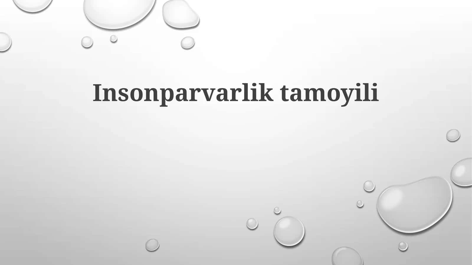 Insonparvarliktamoyili 1
