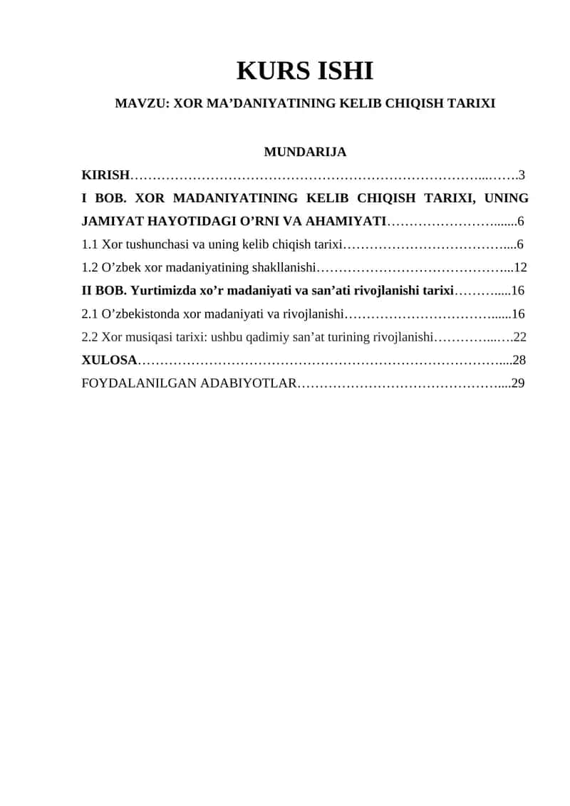 XOR MA’DANIYATINING KELIB CHIQISH TARIXI 1