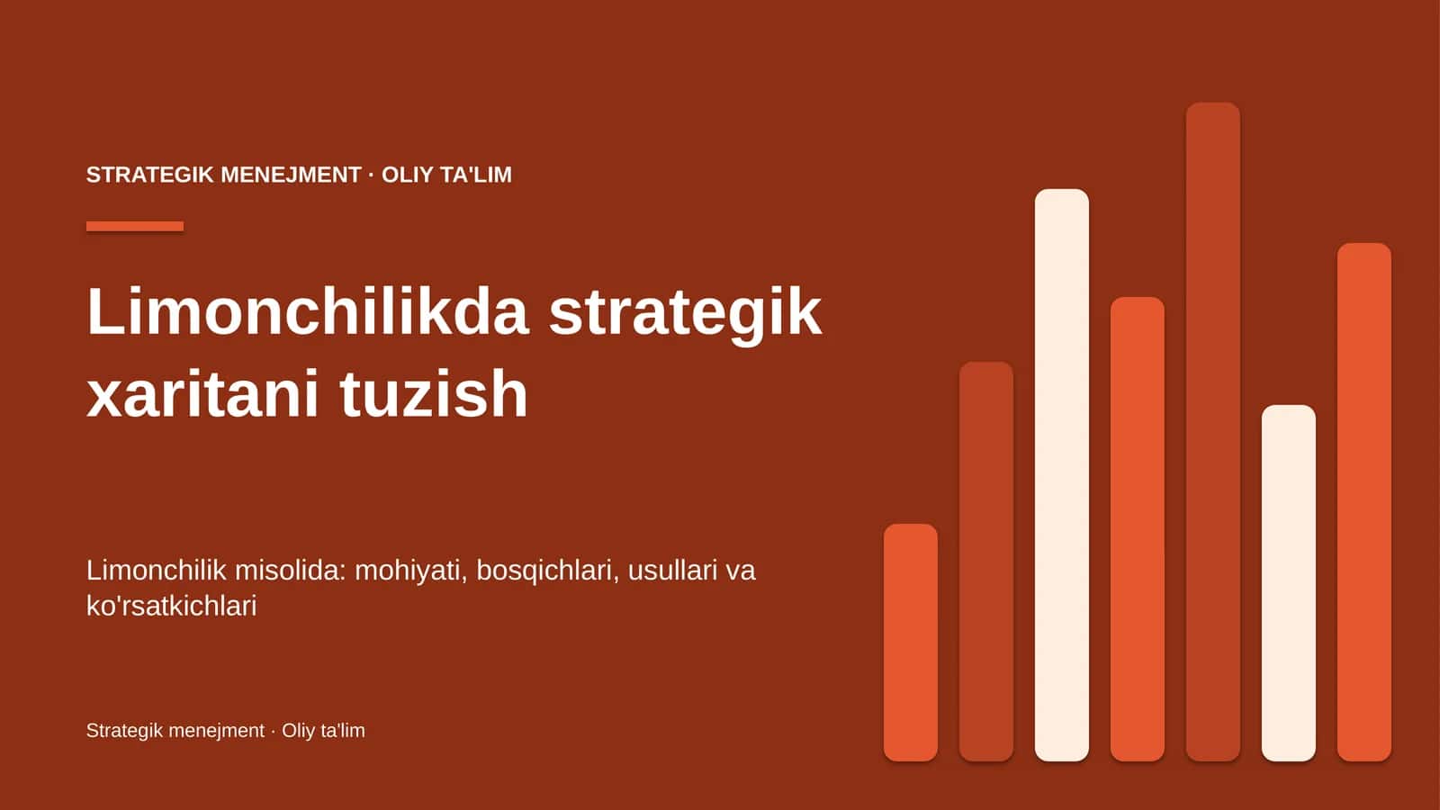 Limonchilikda strategik xaritani tuzish 1