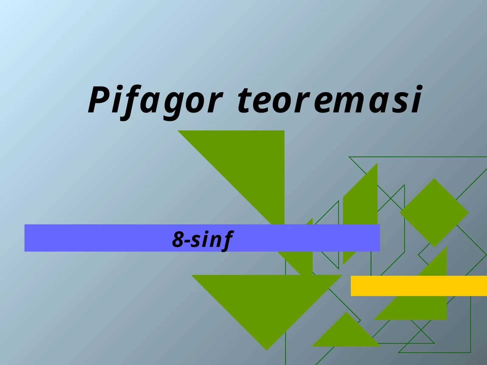 Pifagor teoremasi 1