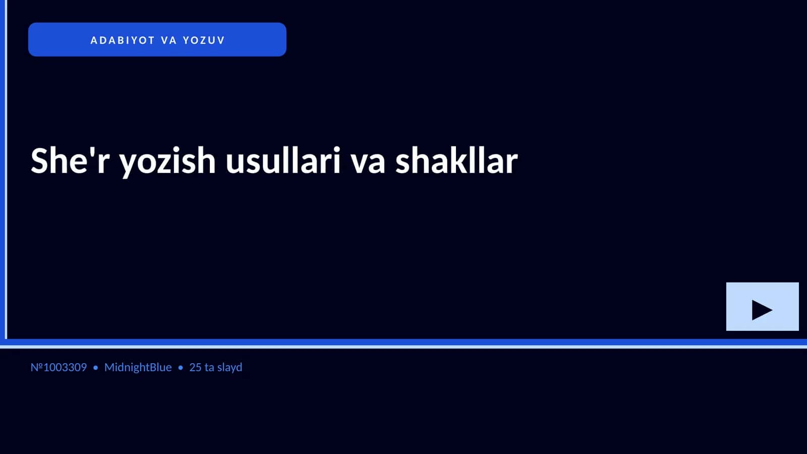 She'r yozish usullari va shakllar 1