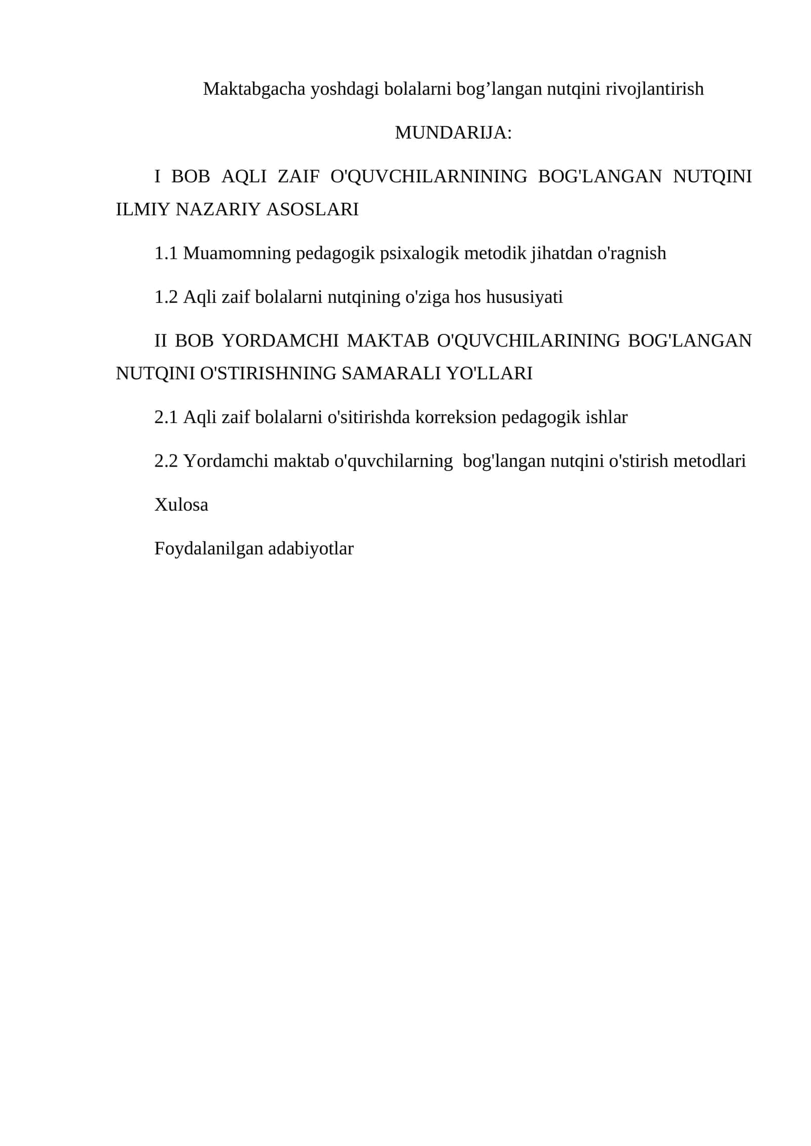 Maktabgacha yoshdagi bolalarni bog’langan nutqini rivojlantirish 1