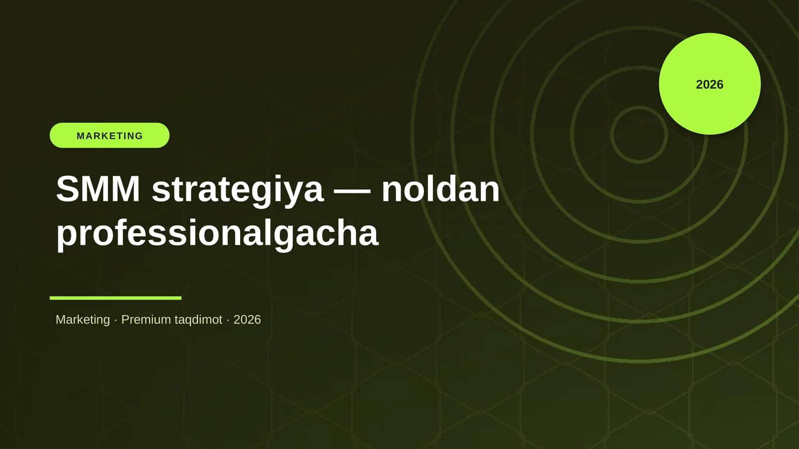SMM strategiya — noldan professionalgacha 1