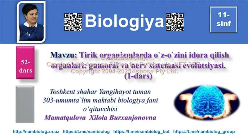 Biologiya darsi 1