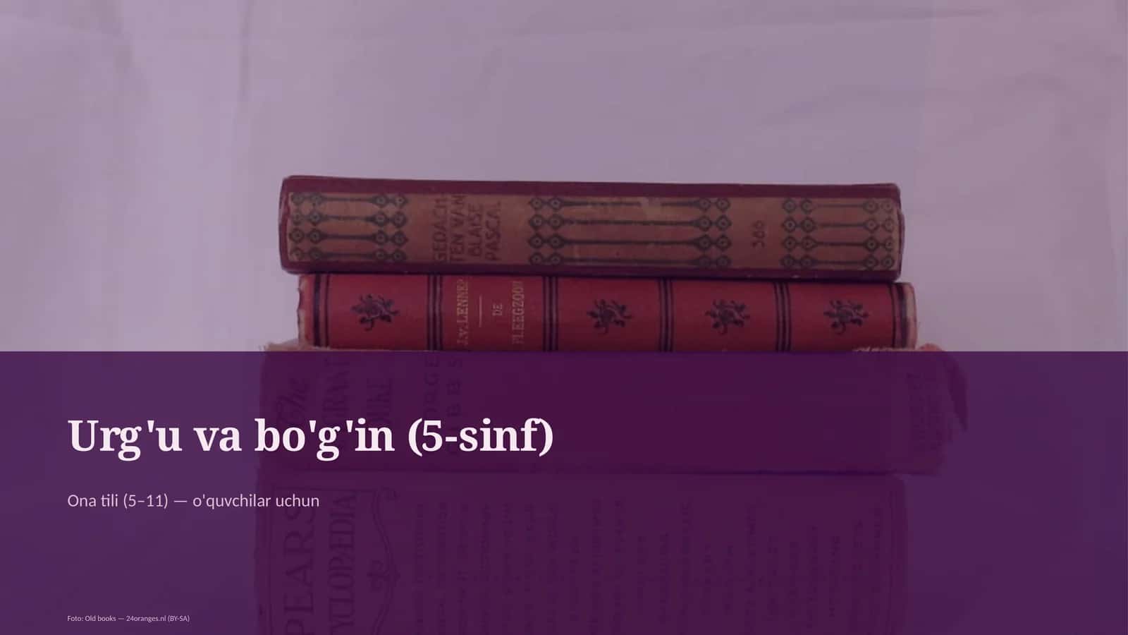 Urg'u va bo'g'in (5-sinf) 1