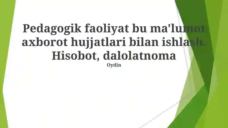 Oksford Universiteti Darslari 1