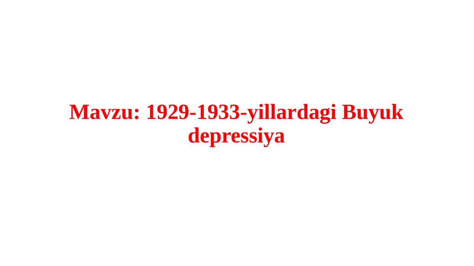 1929-1933-yillardagi Buyuk depressiya 1