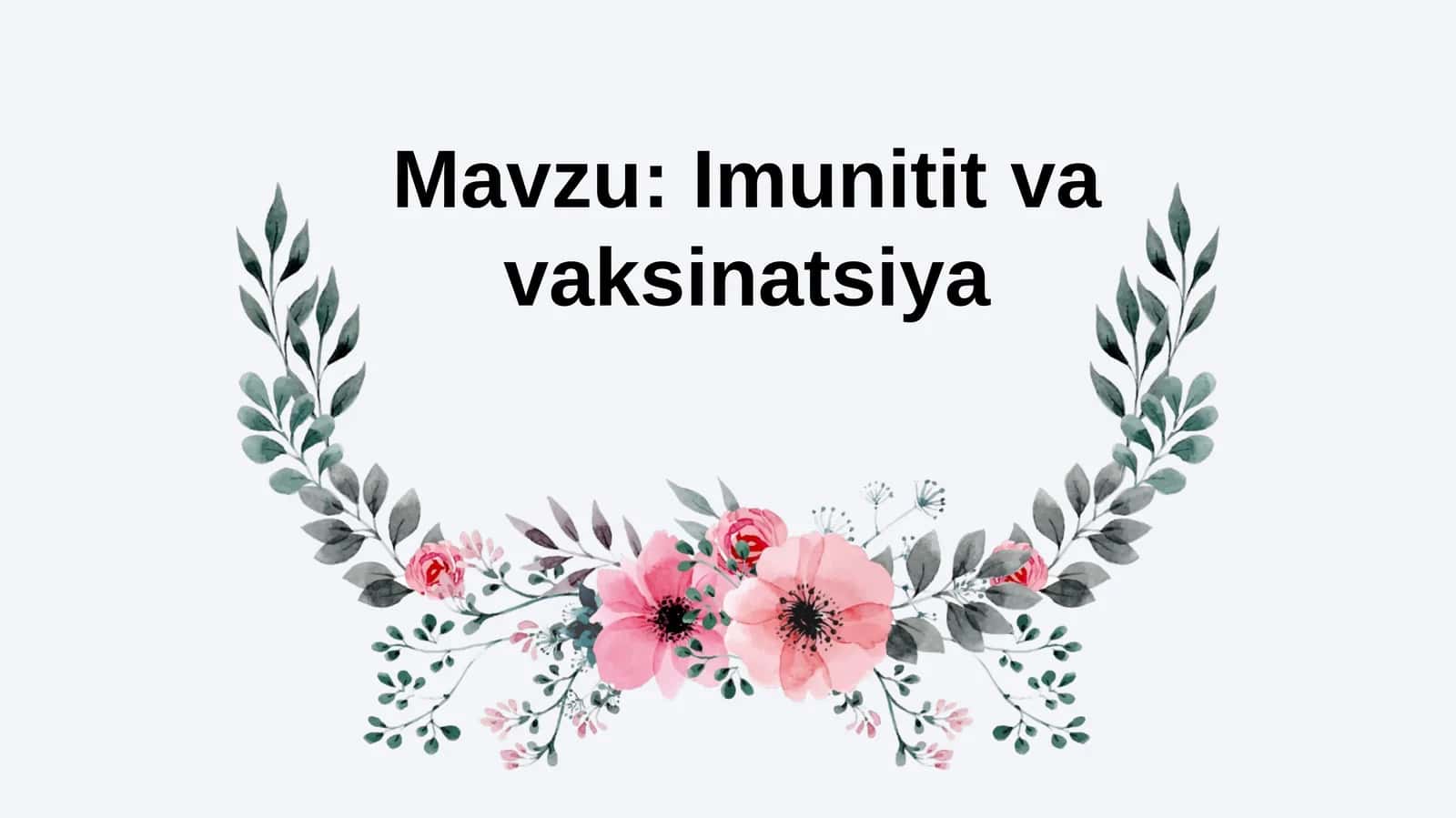Imunitit va  vaksinatsiya 1