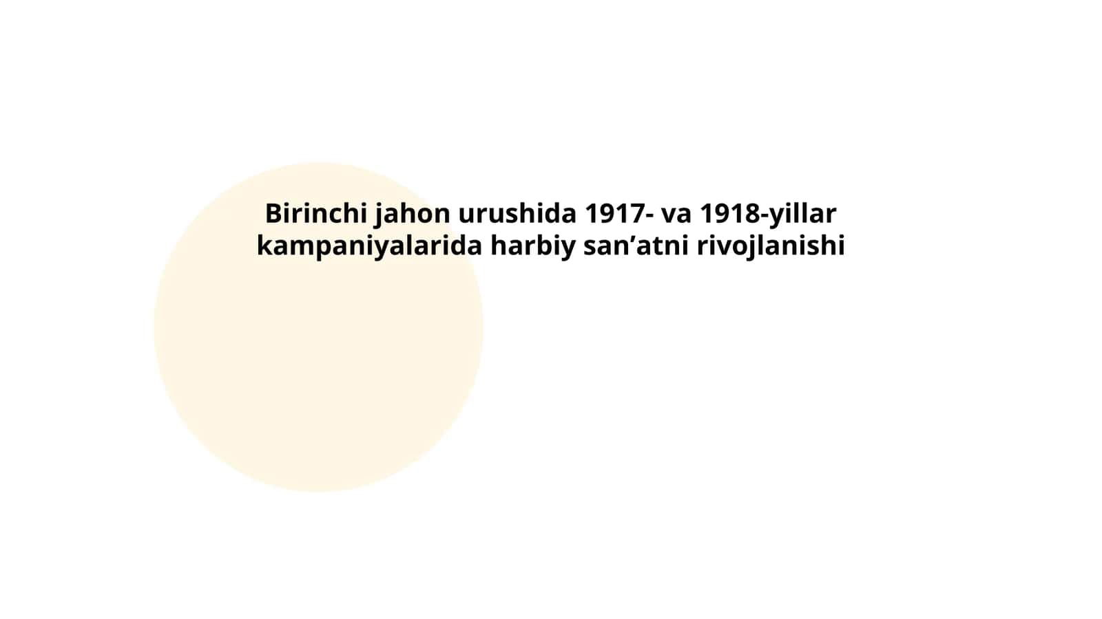 Harbiy sanʼatni rivojlanishi 1