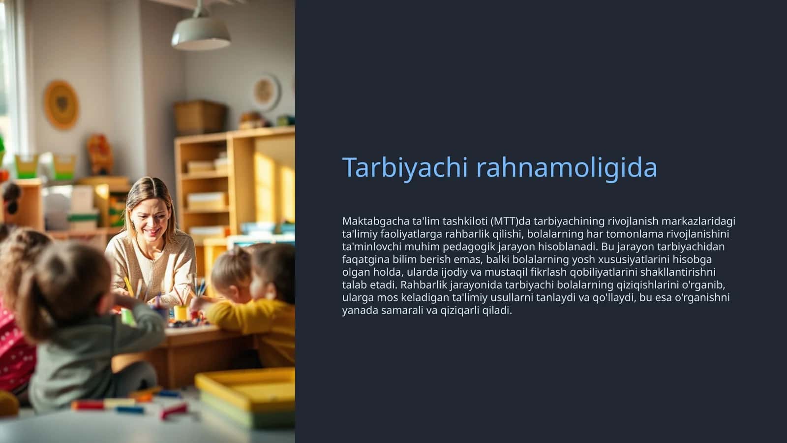 MTT tarbiyachisi rivojlanishi xaritasi 1