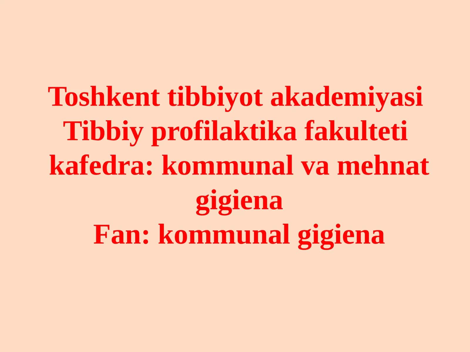 Tibbiy profilaktika 1