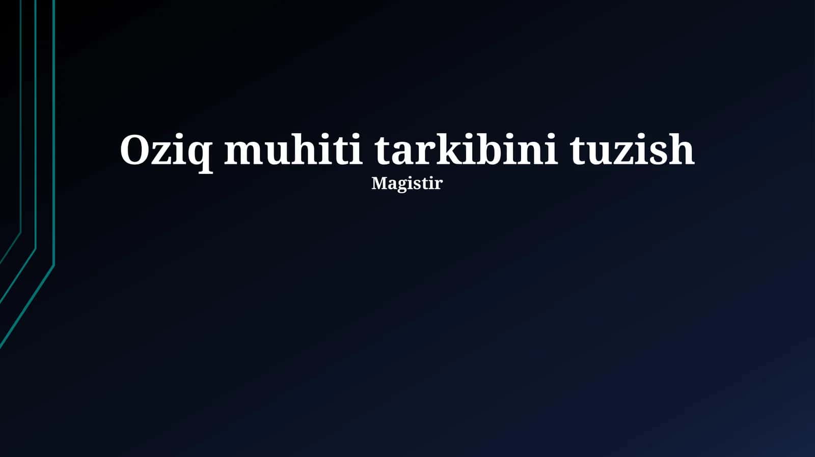 Atrof-muhit tarkibi 1