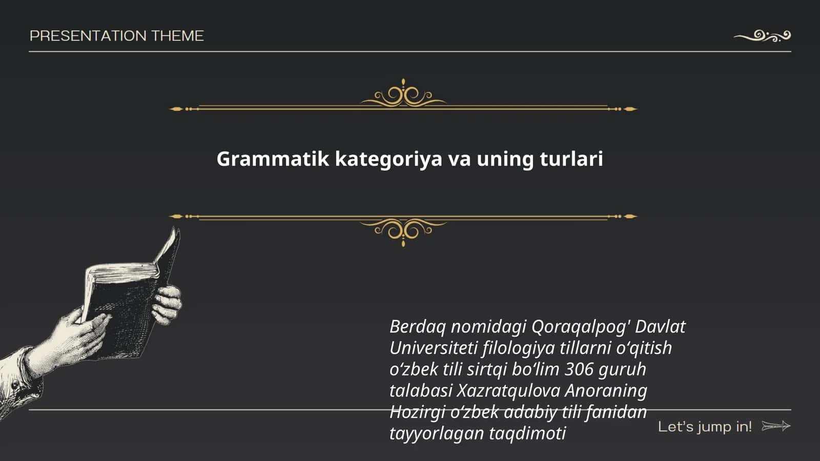 Grammatik kategoriya va uning turlari 1