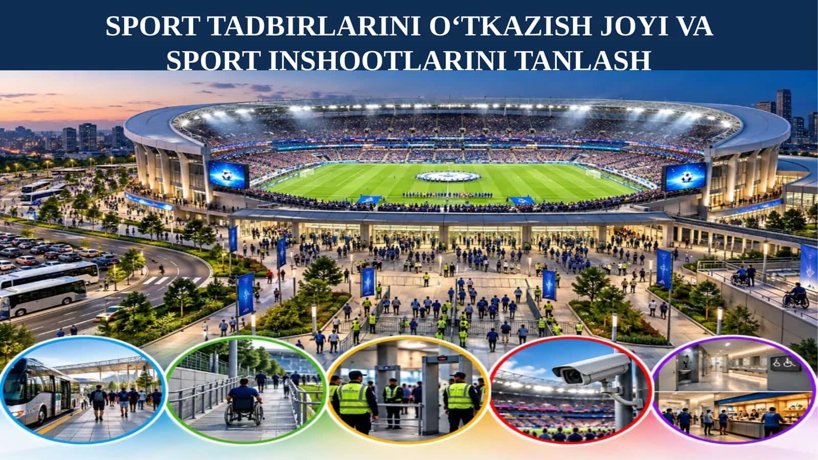 SPORT TADBIRLARINI O‘TKAZISH JOYI VA SPORT INSHOOTLARINI TANLASH 1