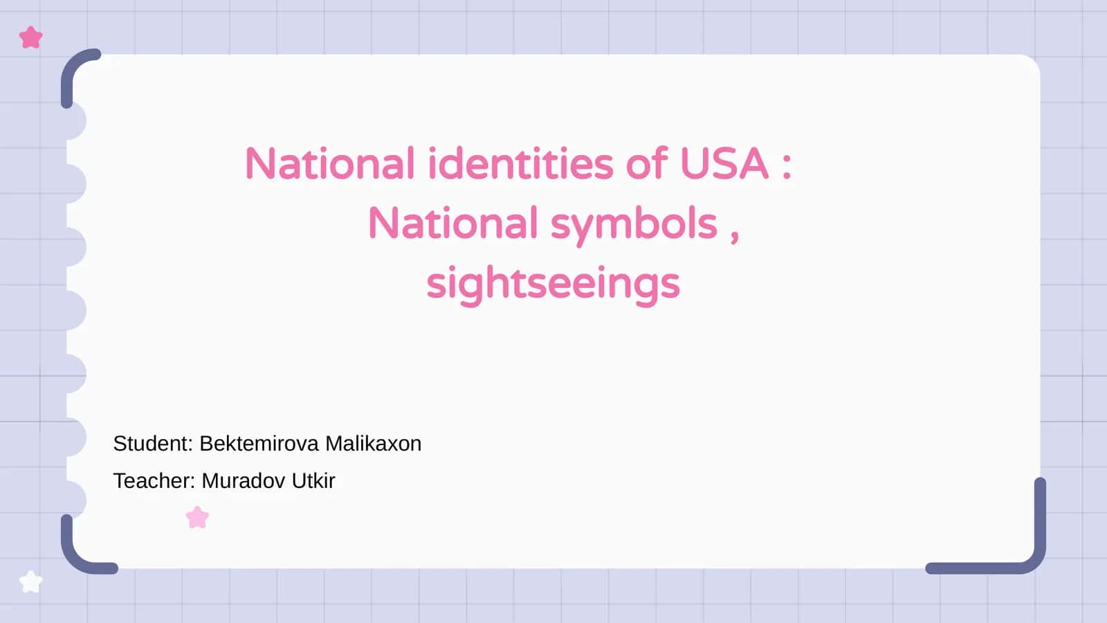 National identities of USA 1