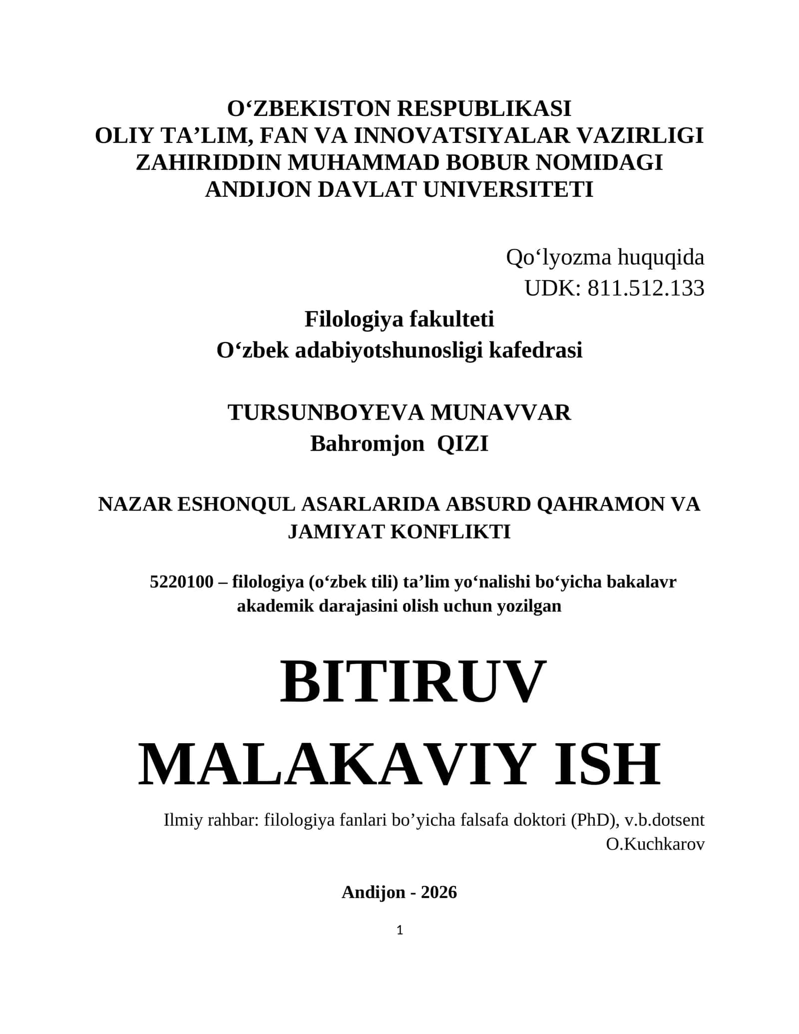 NAZAR ESHONQUL ASARLARIDA ABSURD QAHRAMON VA JAMIYAT KONFLIKTI 1