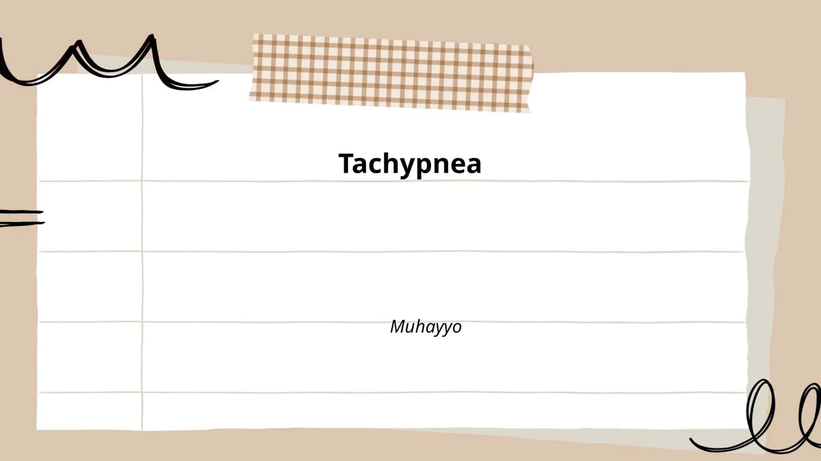 Tachypnea 1