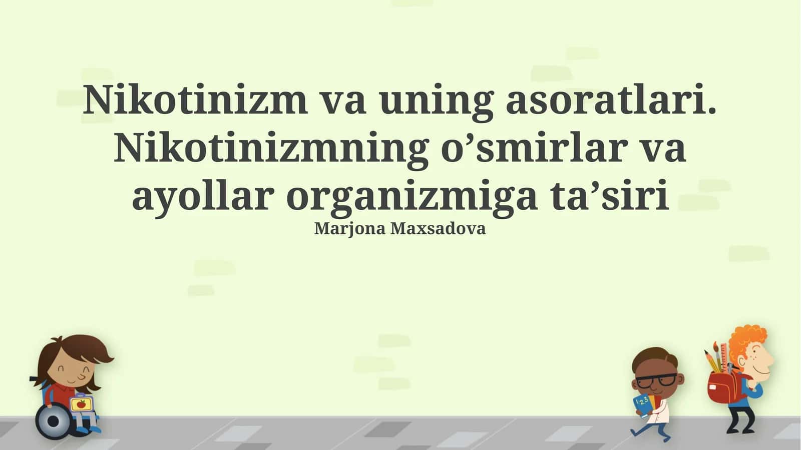 Nikotin qaramligi: sabablari, ta'siri va oqibatlari 1
