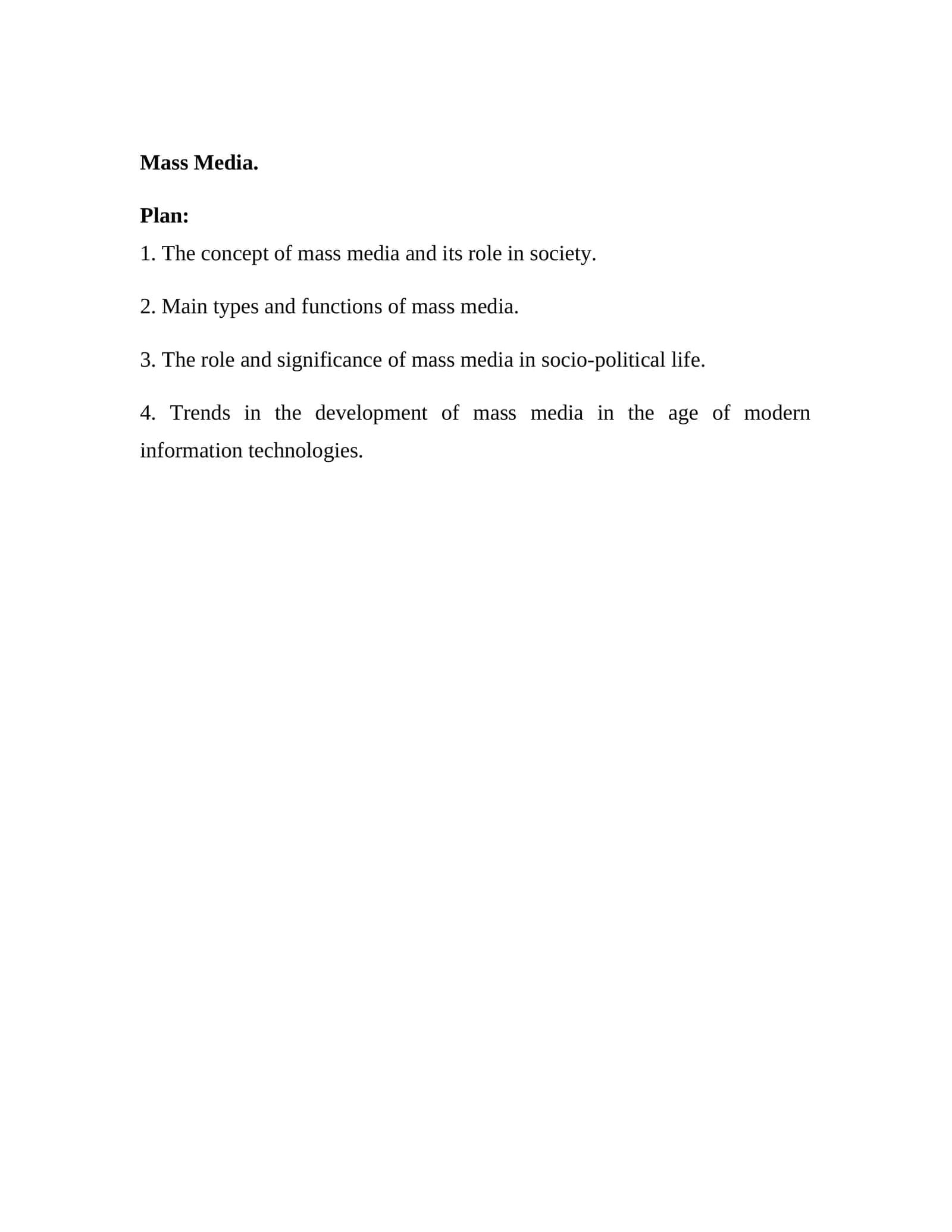 Mass Media 1