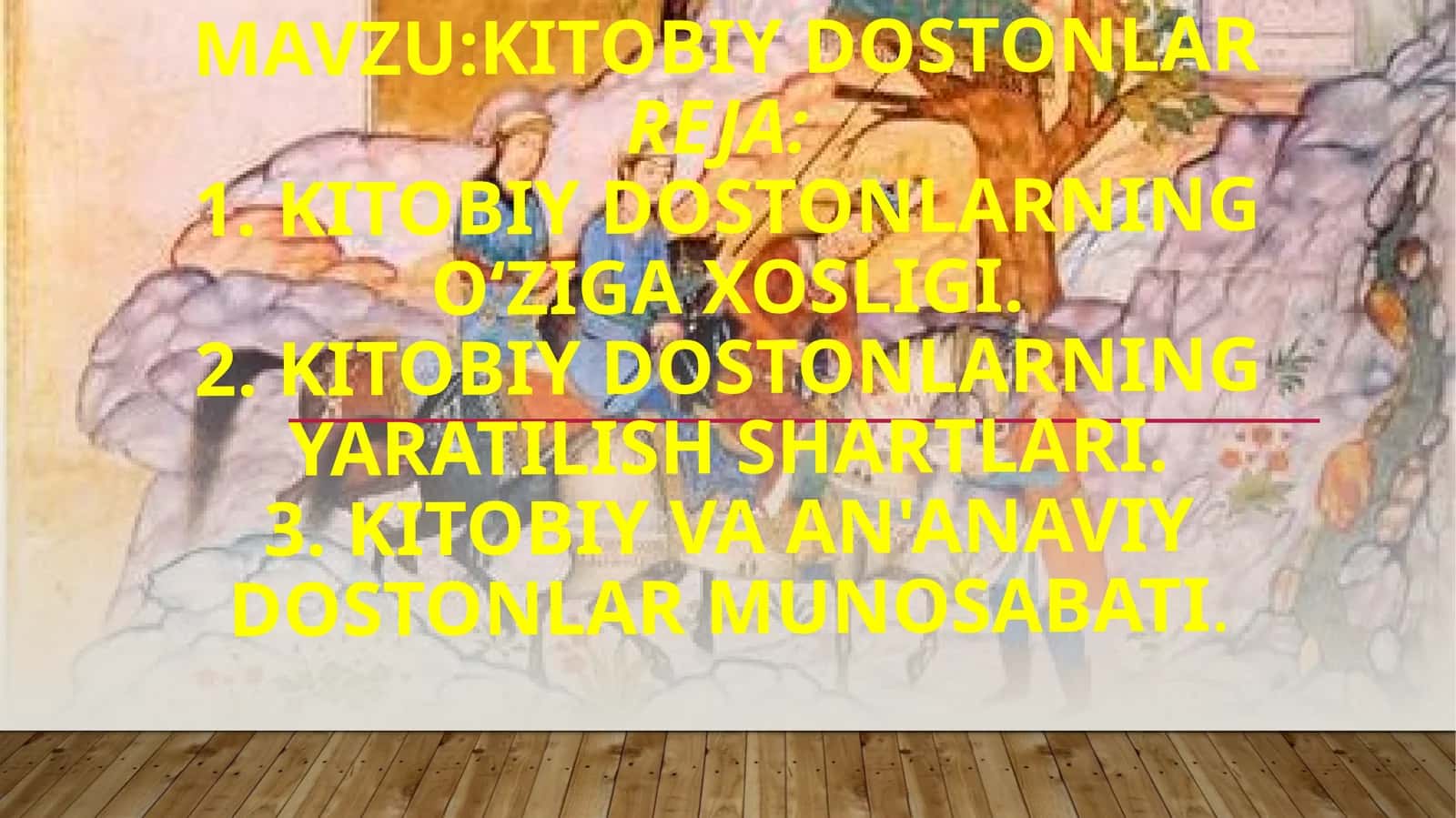 Kitobiy dostonlar 1