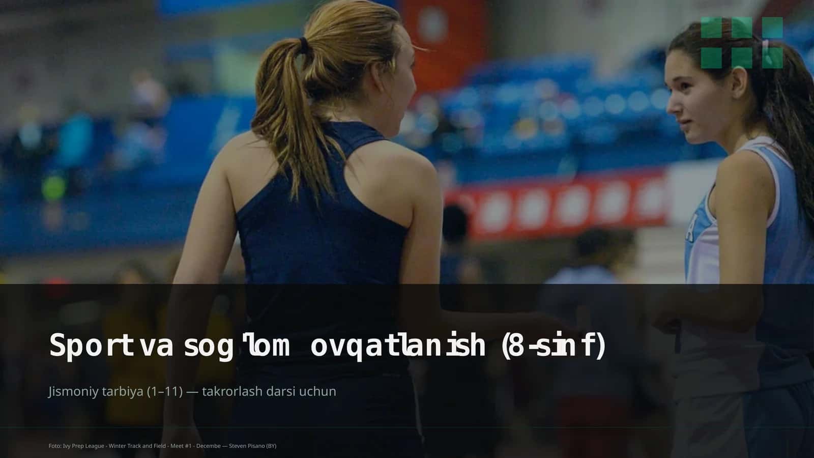 Sport va sog'lom ovqatlanish (8-sinf) 1