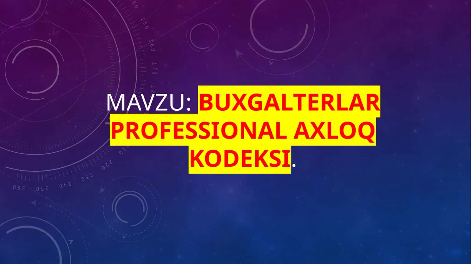 Buxgalterlar professional axloq kodeksi 1