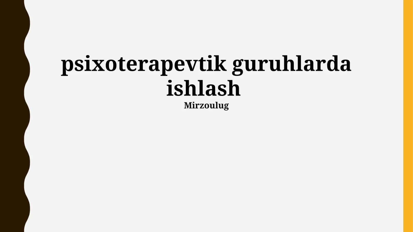 Psixoterapevtik Guruhlarda Ish 1