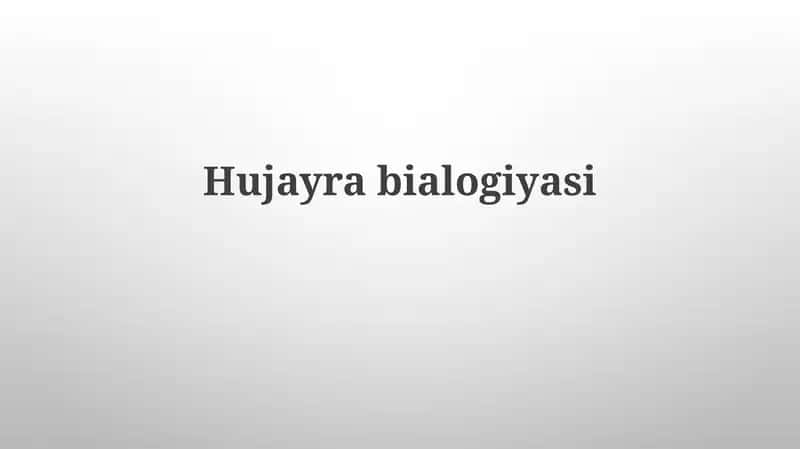 Hujayrabialogiyasi 1