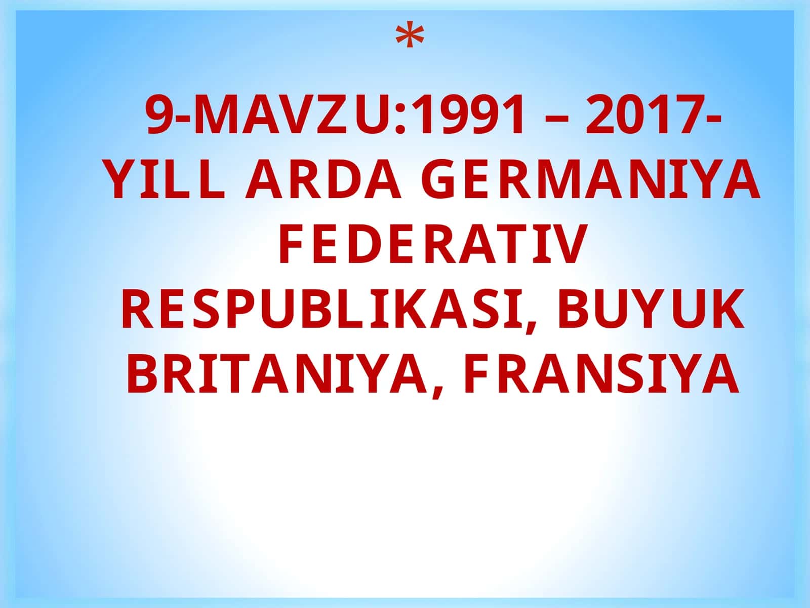 GFR 1990-yillarda 1