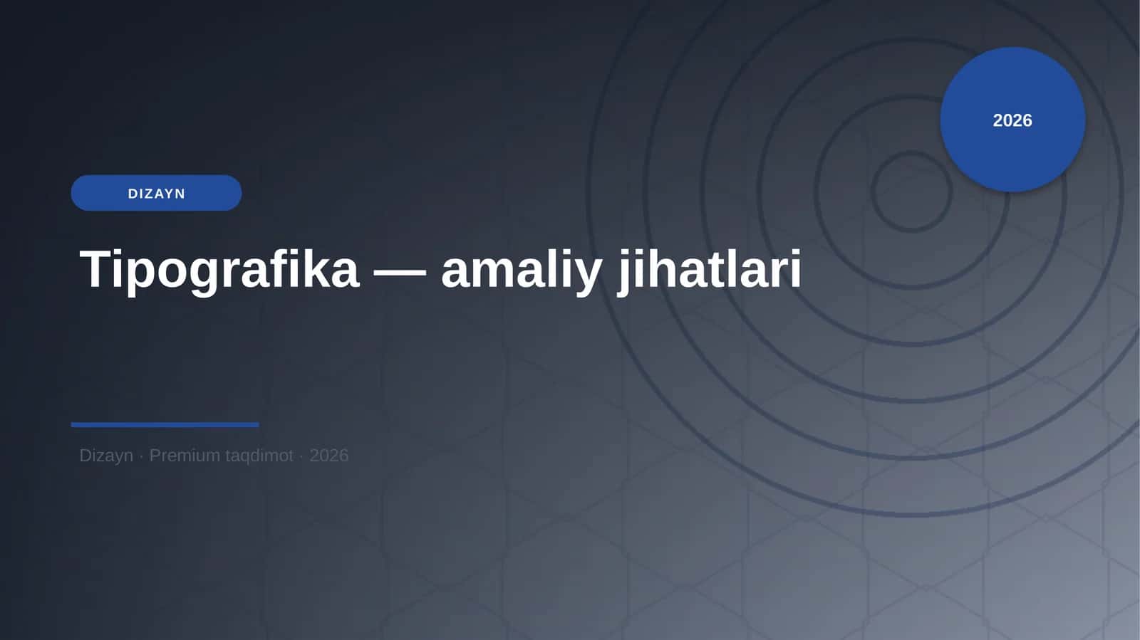 Tipografika — amaliy jihatlari 1