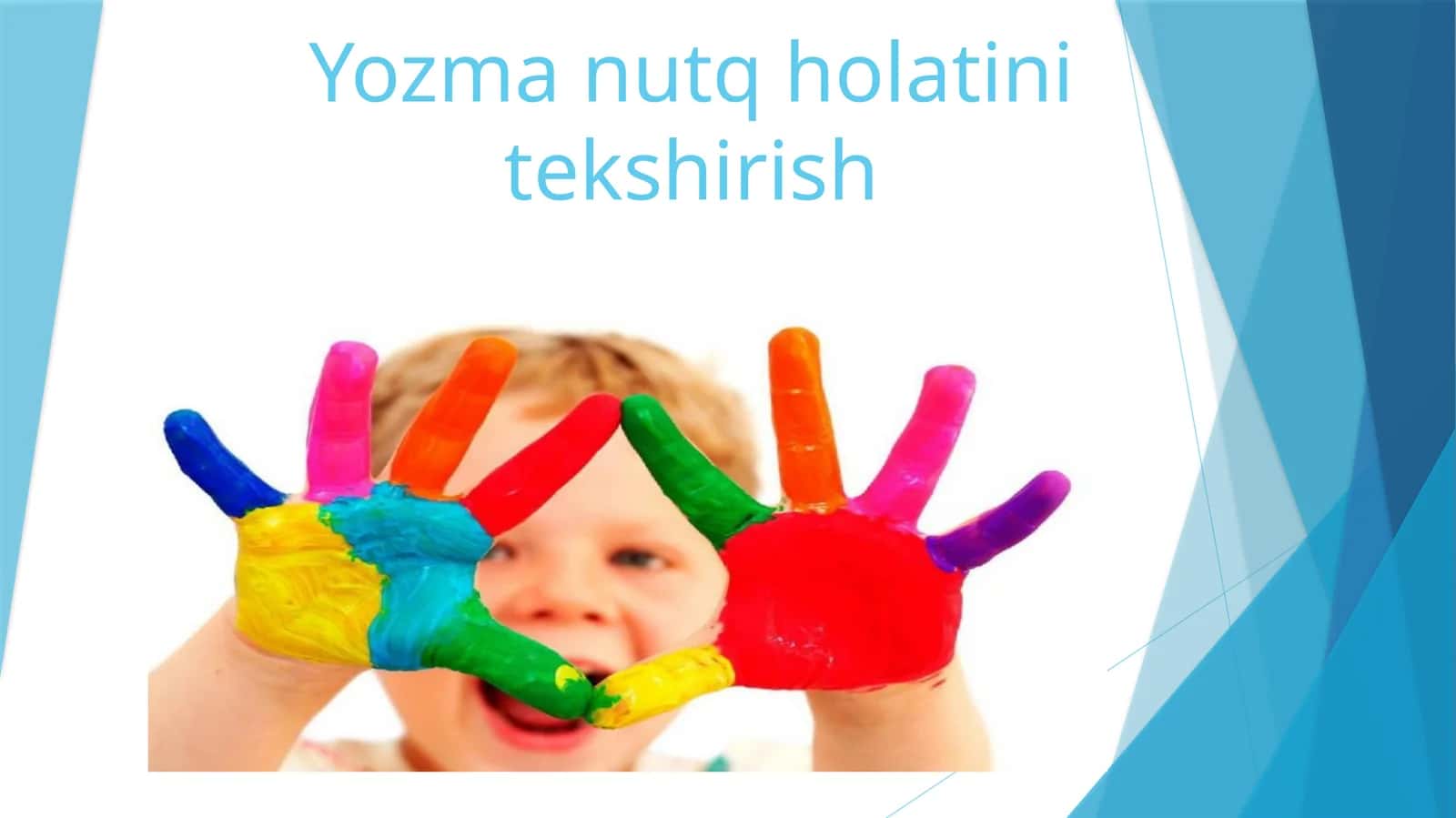 Yozma nutq holatinitekshirish 1