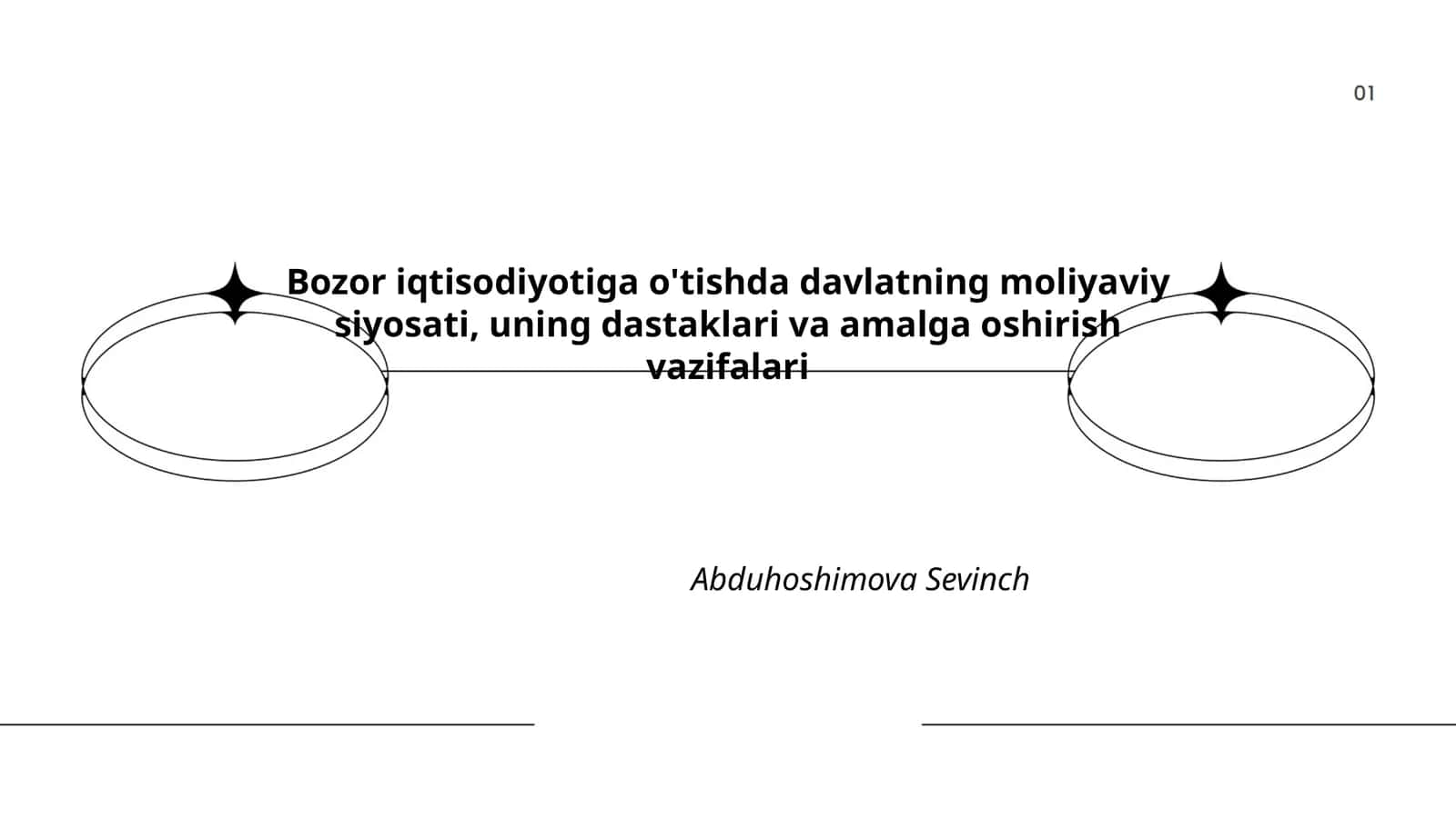 Bozor iqtisodiyotiga o'tishda davlatning moliyaviy siyosati, uning dastaklari va amalga oshirish vazifalari 1