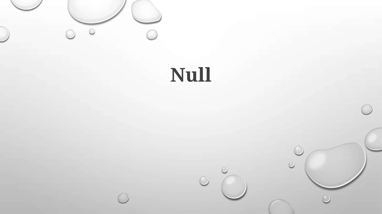 Null 1