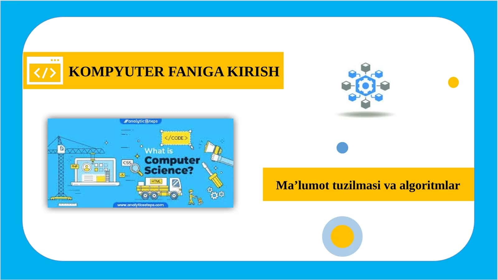 KOMPYUTER FANIGA KIRISH 1