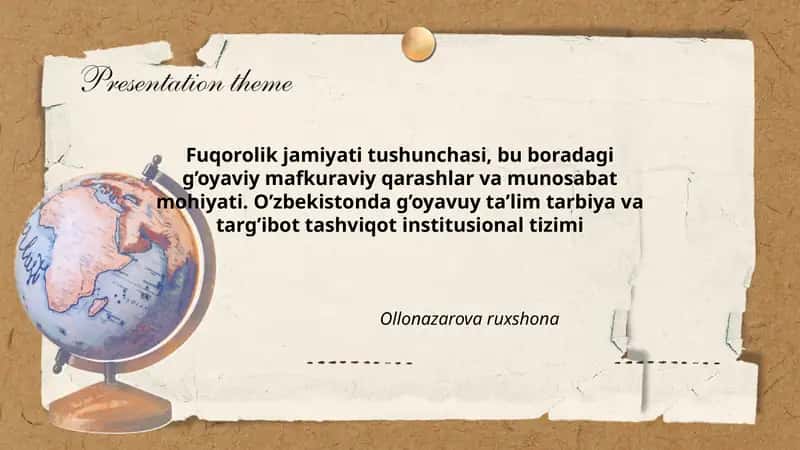 G'oyaviy ta'lim tarbiya va targ'ibot 1