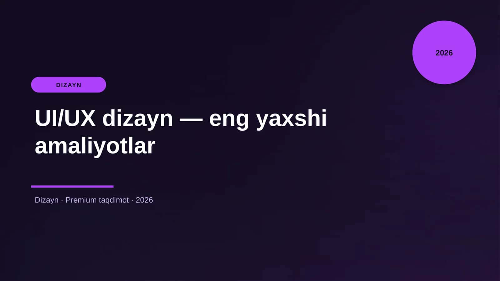 UI/UX dizayn — eng yaxshi amaliyotlar 1