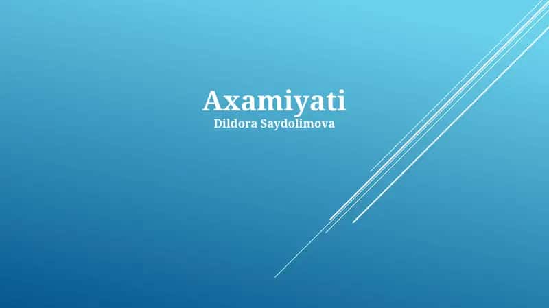 Axamiyati 1