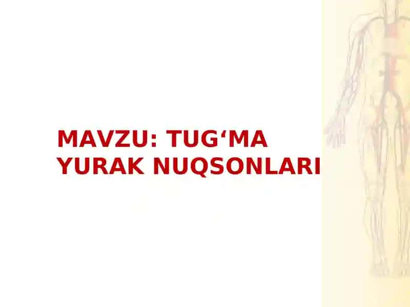 Tug‘mayurak nuqsonlari 1