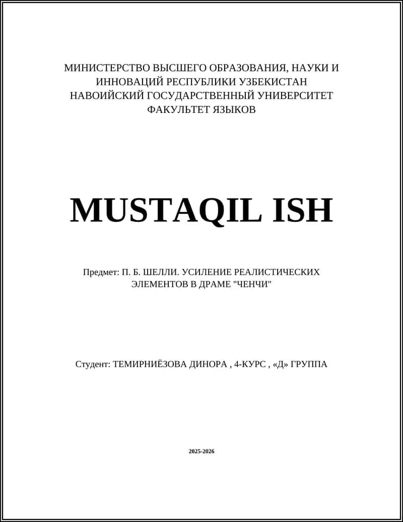 MUSTAQIL ISH 1