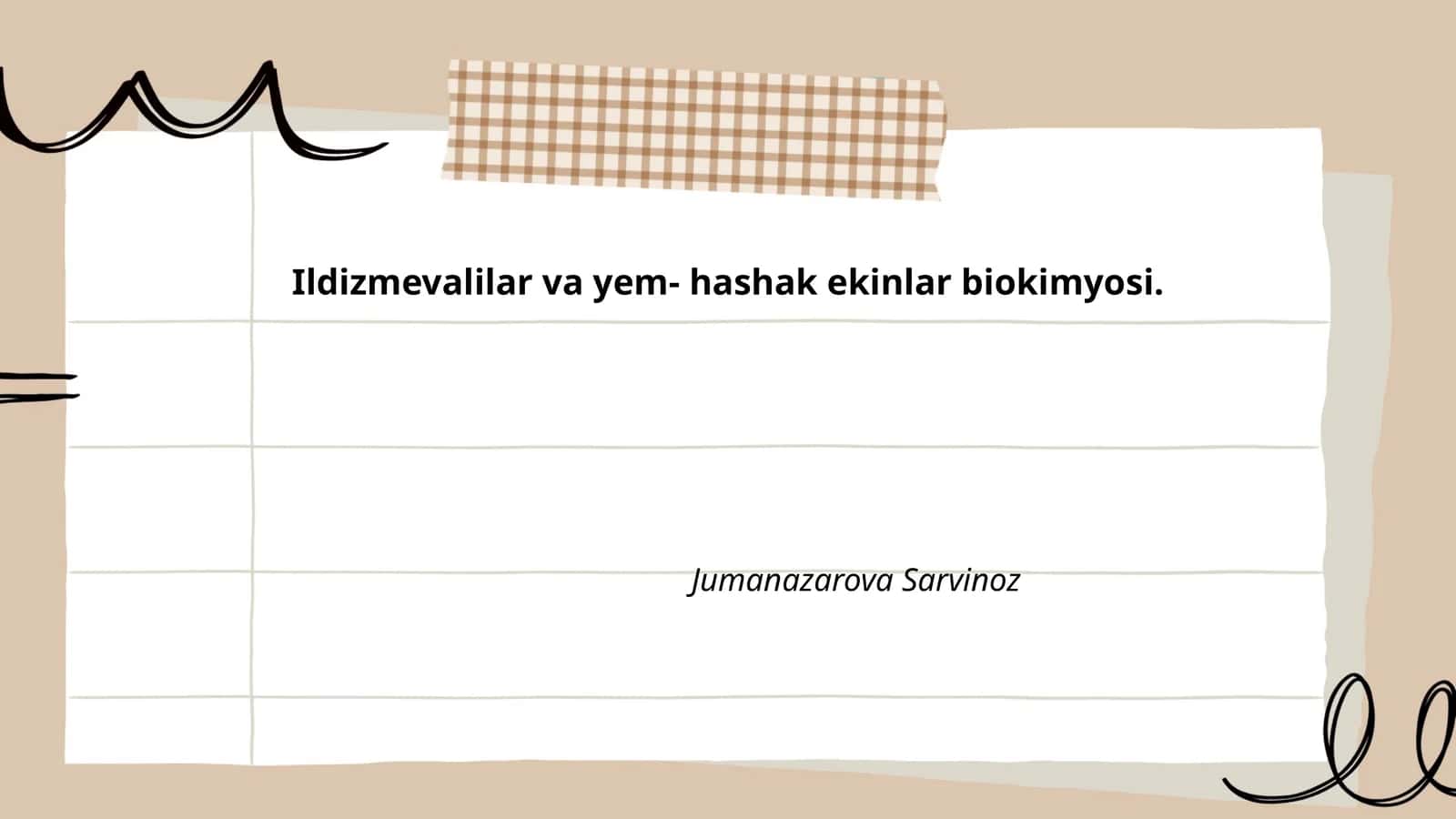 Ildizmevalilar va yem-hashak ekinlar biokimyosi 1