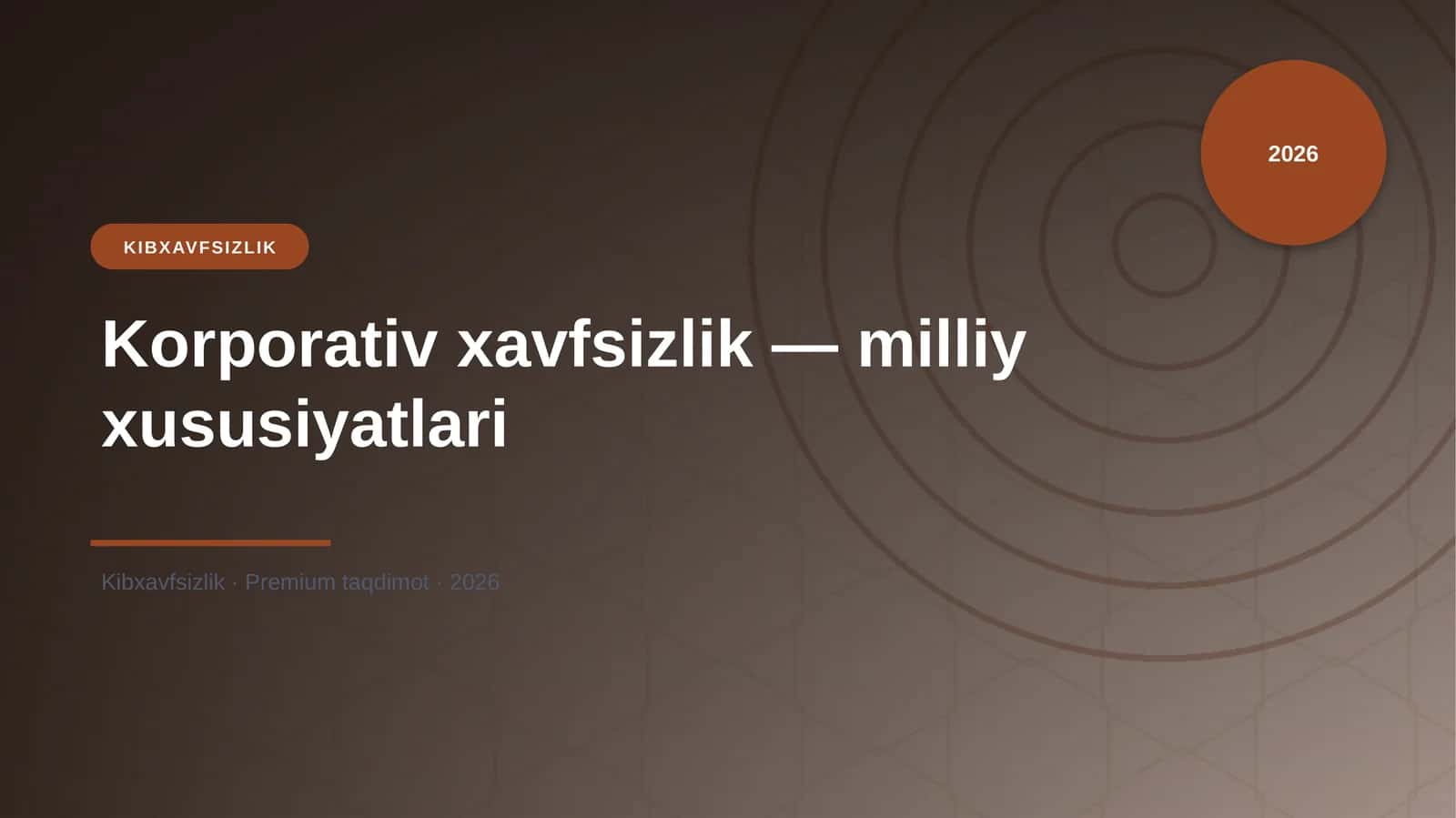 Korporativ xavfsizlik — milliy xususiyatlari 1