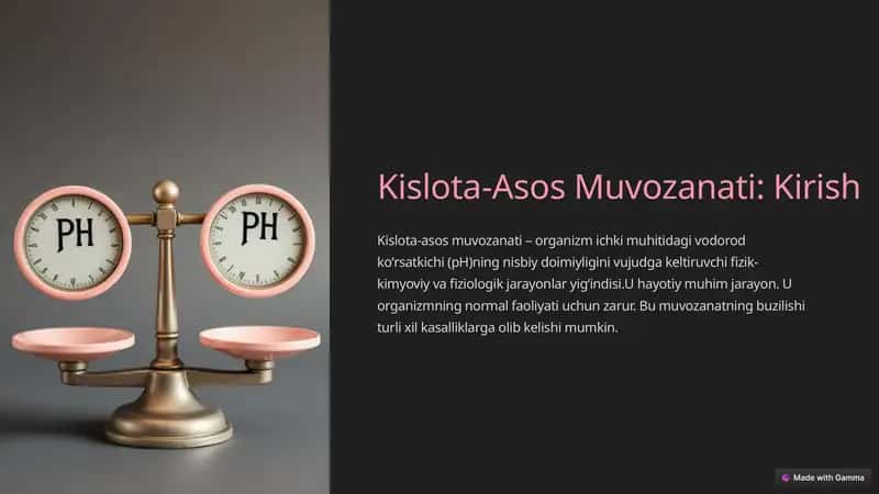 Kislota-Asos Muvozanati 1