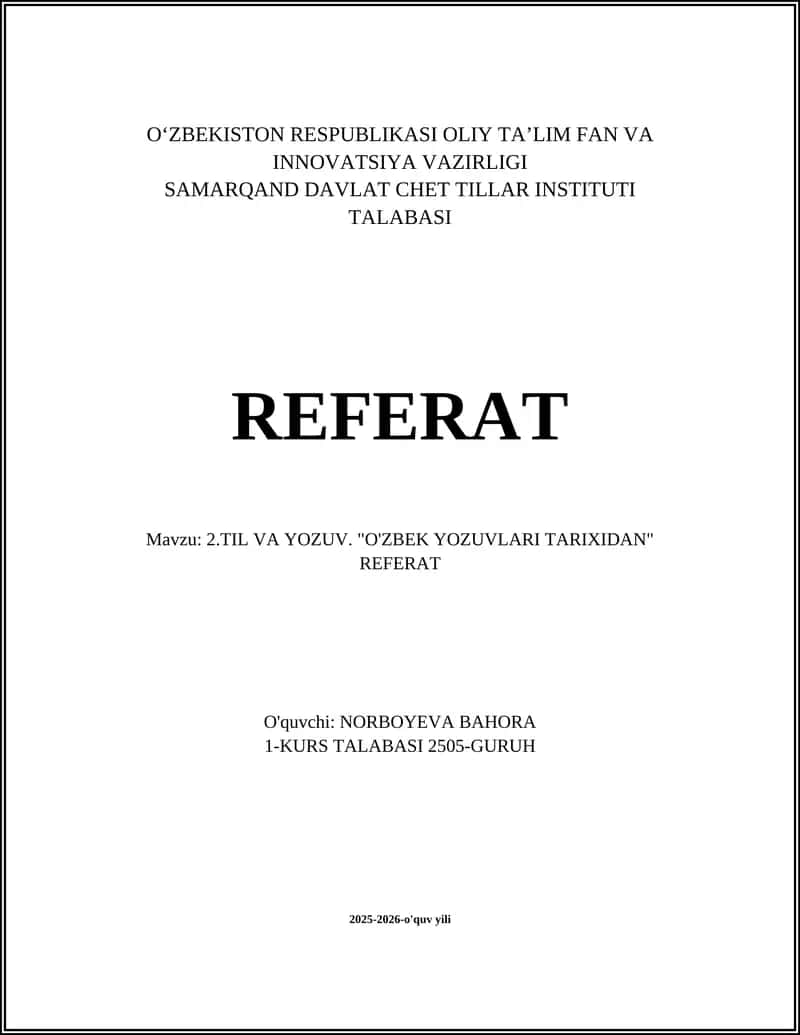 Qadimgi Turk yozuvlari (Orxon-Yenisey) va O‘zbek yozuvining ildizlari 1